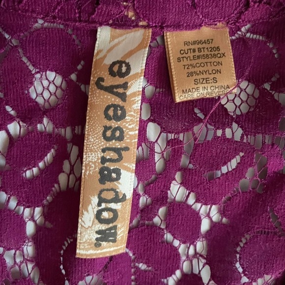 EYESHADOW Lace Purple Blazer Size S - Picture 6 of 8